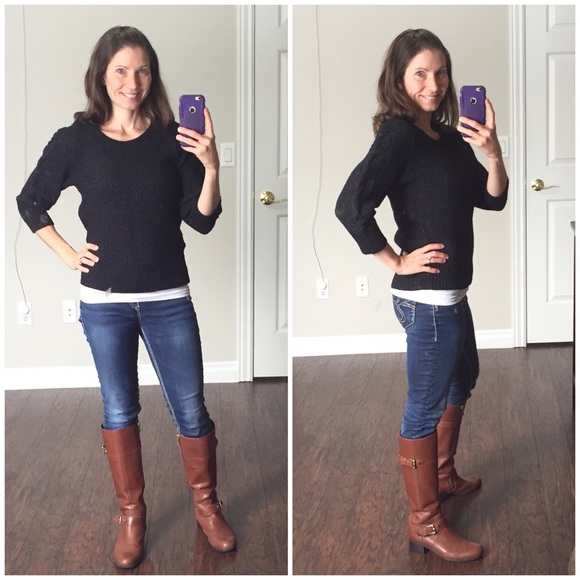 🔹Ann Taylor black and silver sweater - Picture 7 of 8